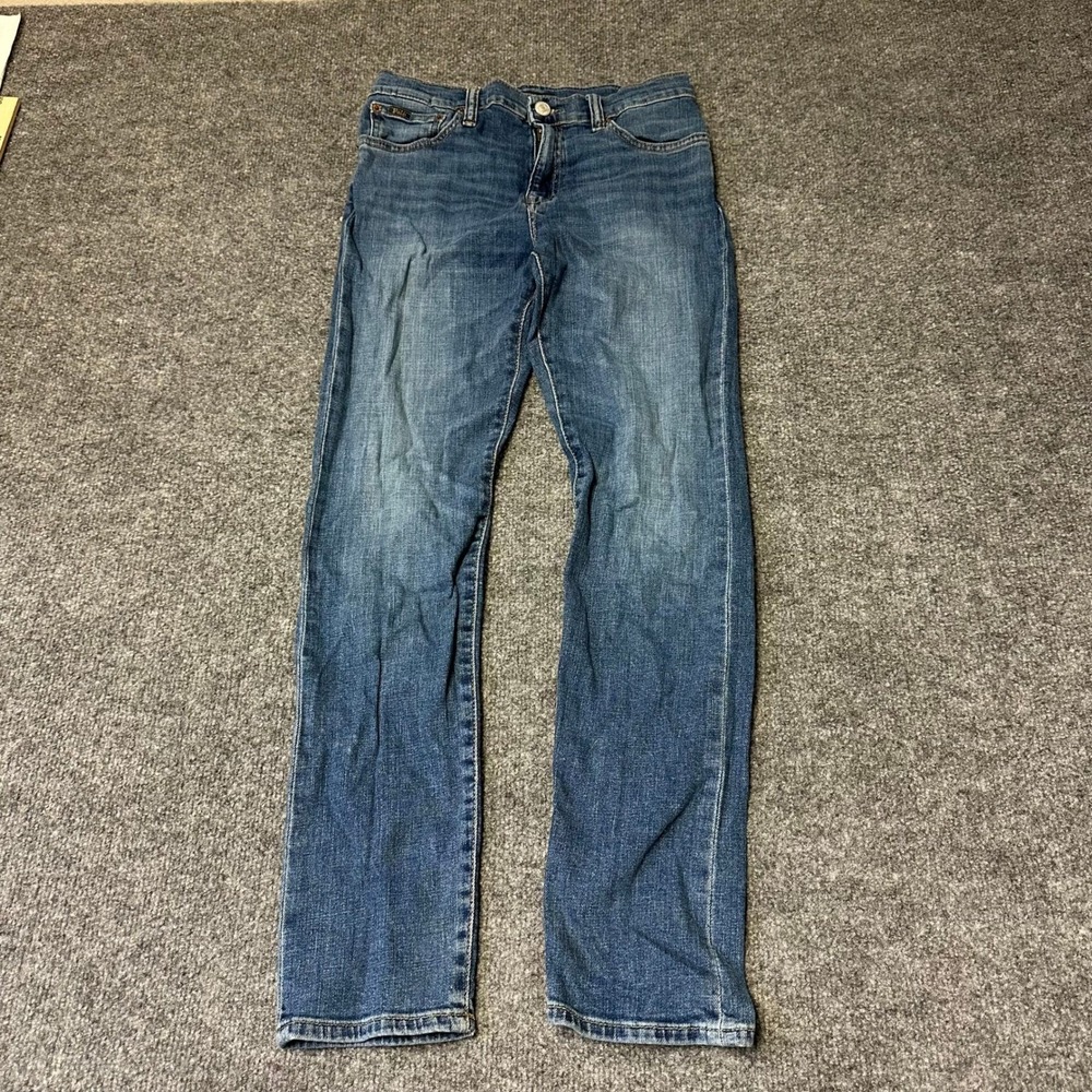 Polo Ralph Lauren Jeans Mens Size 28 Blue Slim Fit Cotton Denim Casual Pant